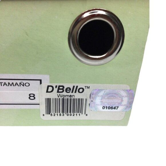 D'Bello‎ Maltis Sandals Women's Size 8 Black Slip On Round Open Toe Wedge - Picture 5 of 6